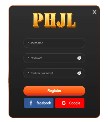 phjl register_ create your account and start winning