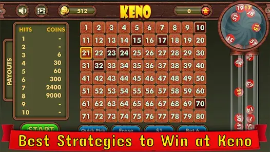 Best Strategies to Win at Keno